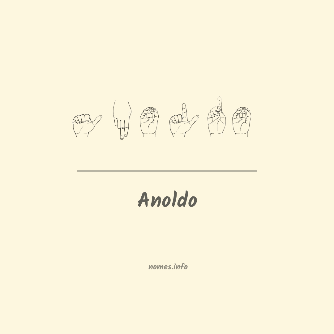 Anoldo em Libras