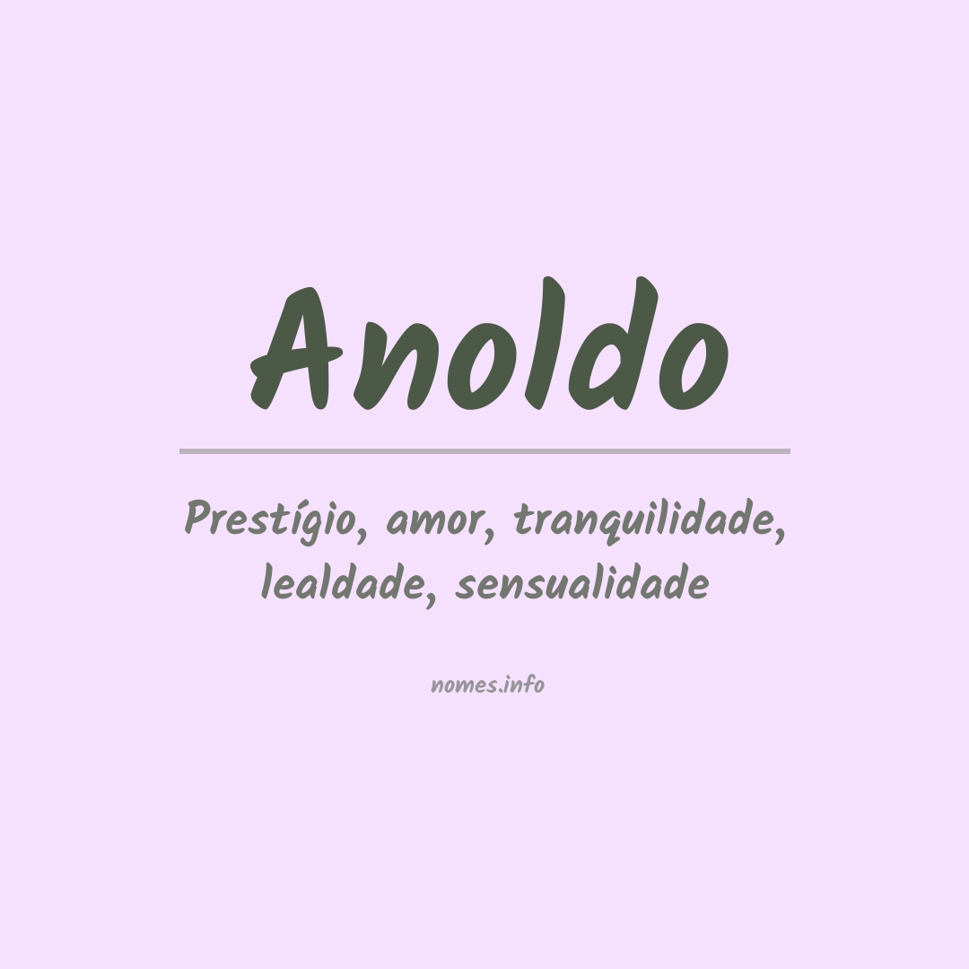 Significado do nome Anoldo