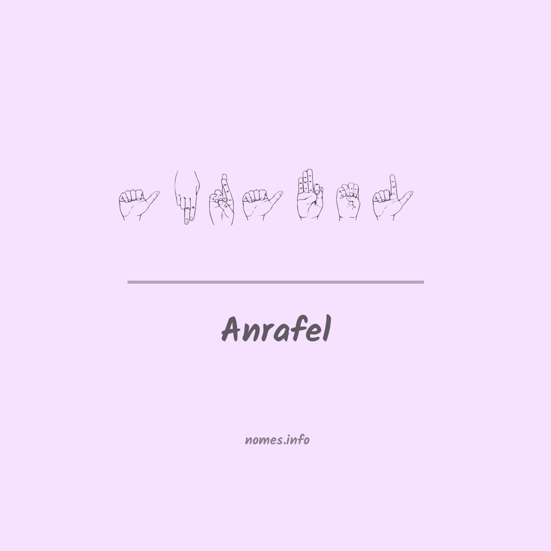 Anrafel em Libras