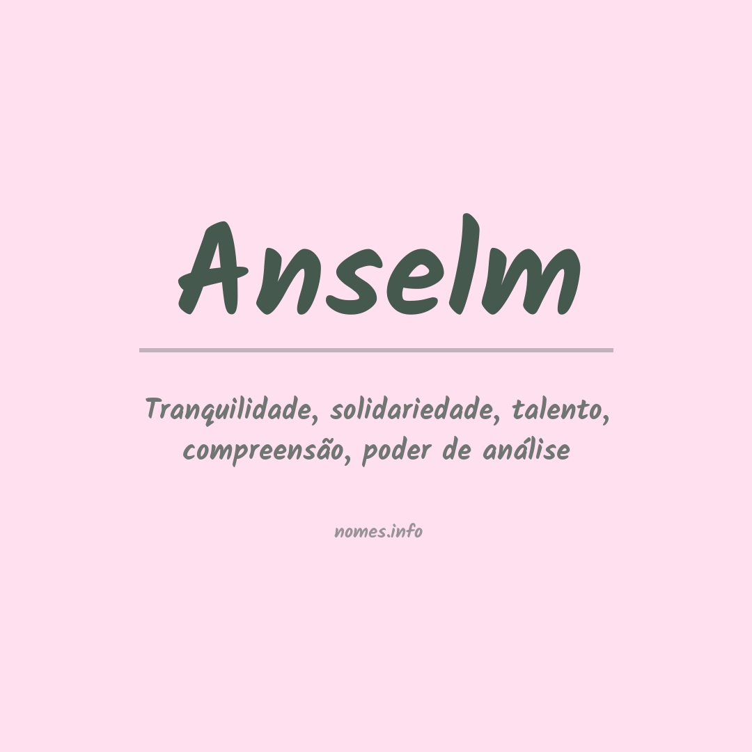 Significado do nome Anselm