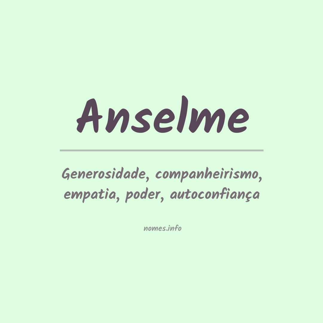Significado do nome Anselme