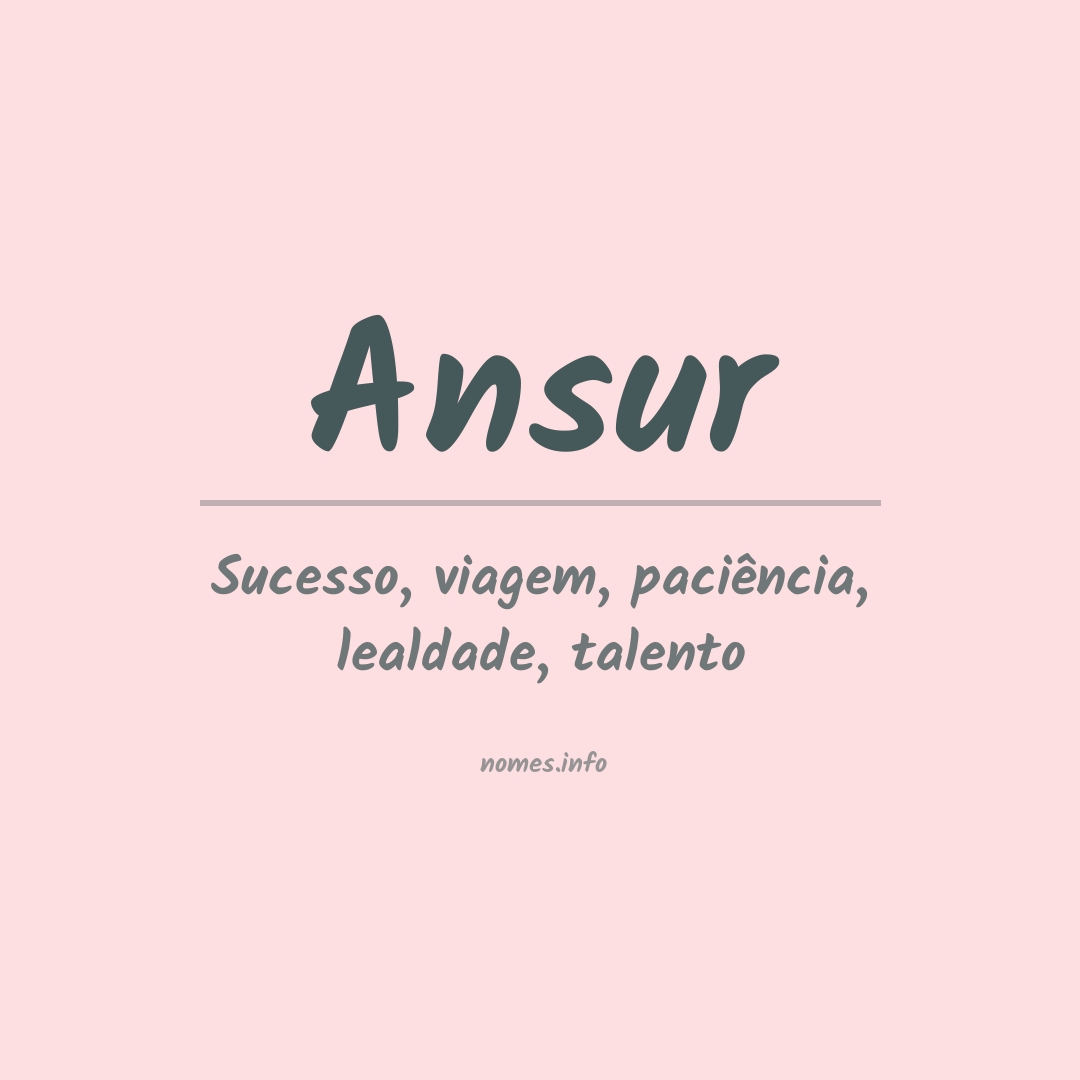 Significado do nome Ansur