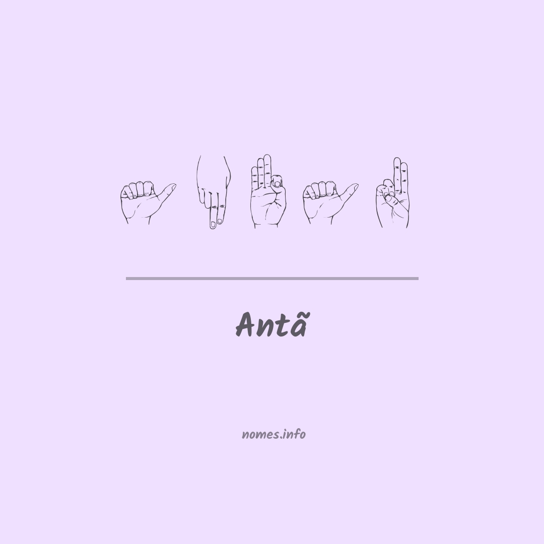 Antã em Libras Antã em Libras