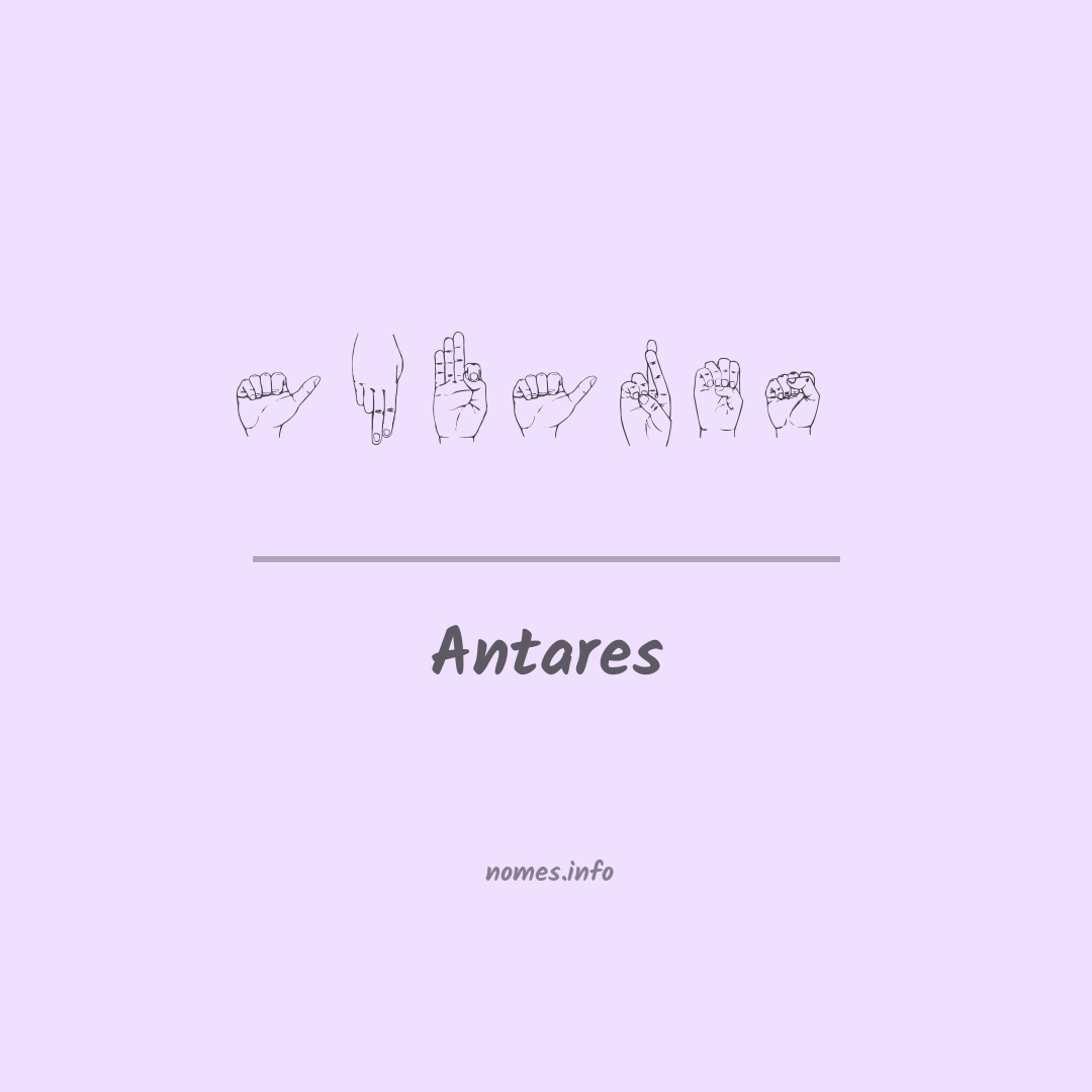 Antares em Libras