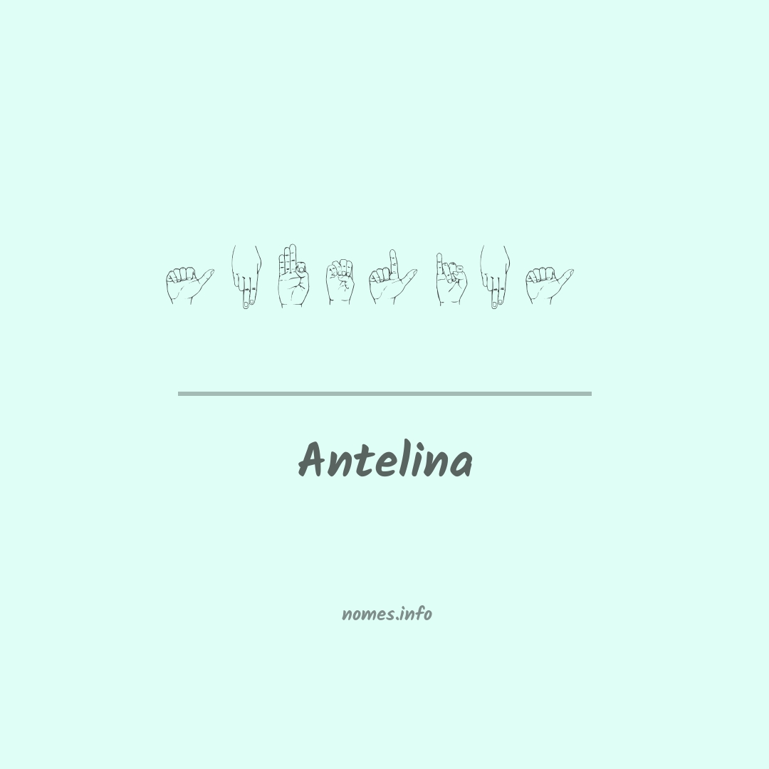 Antelina em Libras