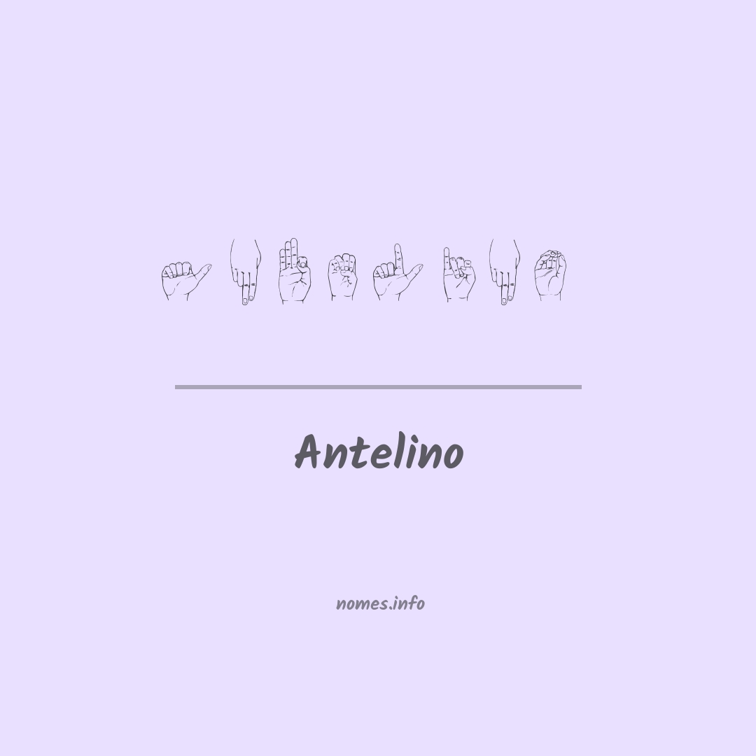 Antelino em Libras
