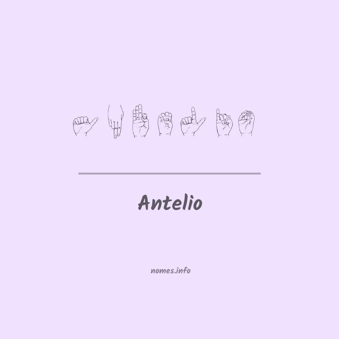 Antelio em Libras