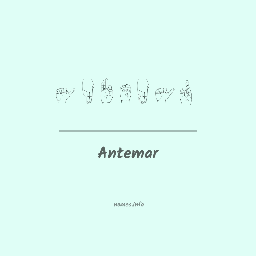 Antemar em Libras