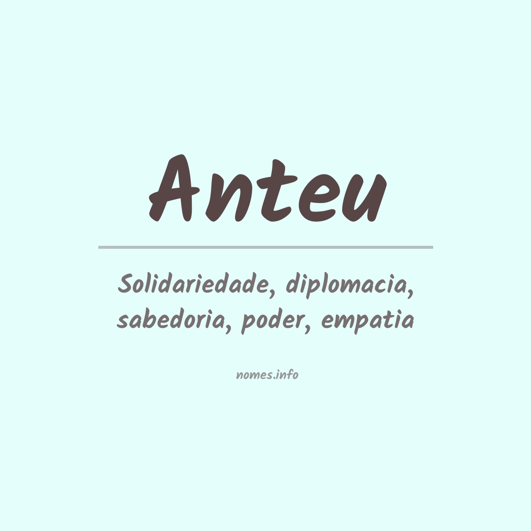 Significado do nome Anteu