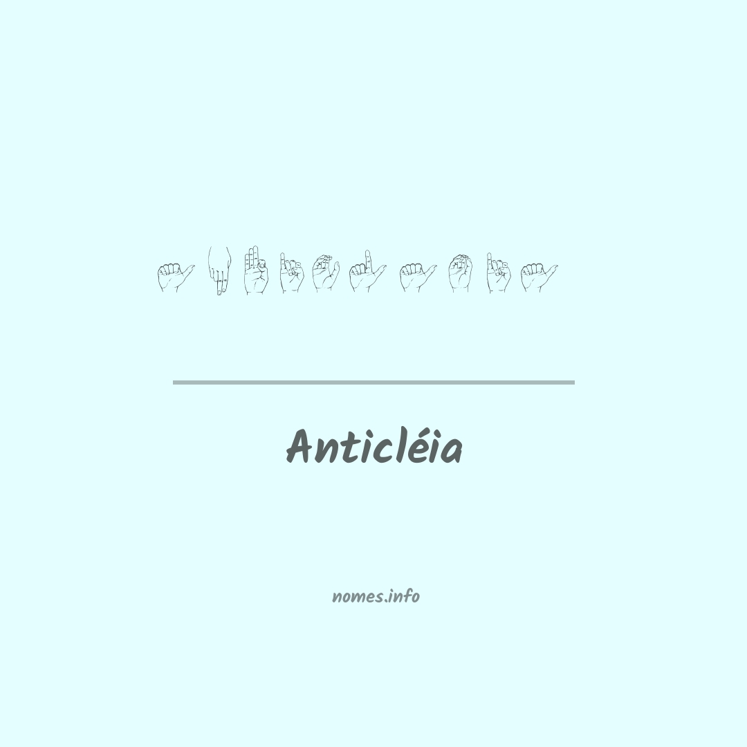 Anticléia em Libras Anticléia em Libras