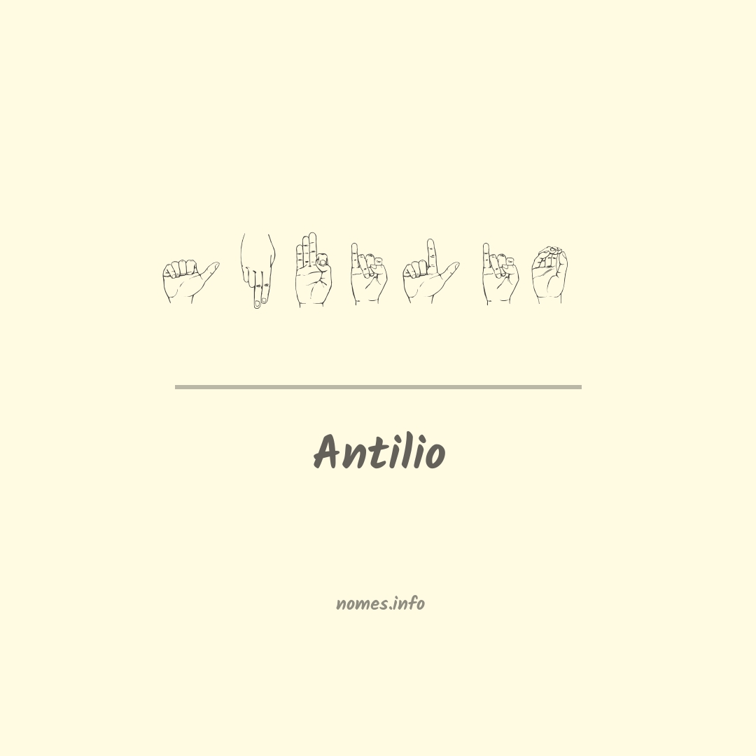 Antilio em Libras