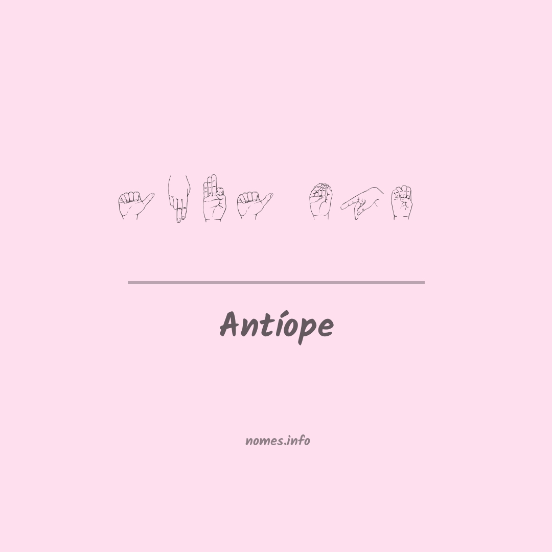 Antíope em Libras