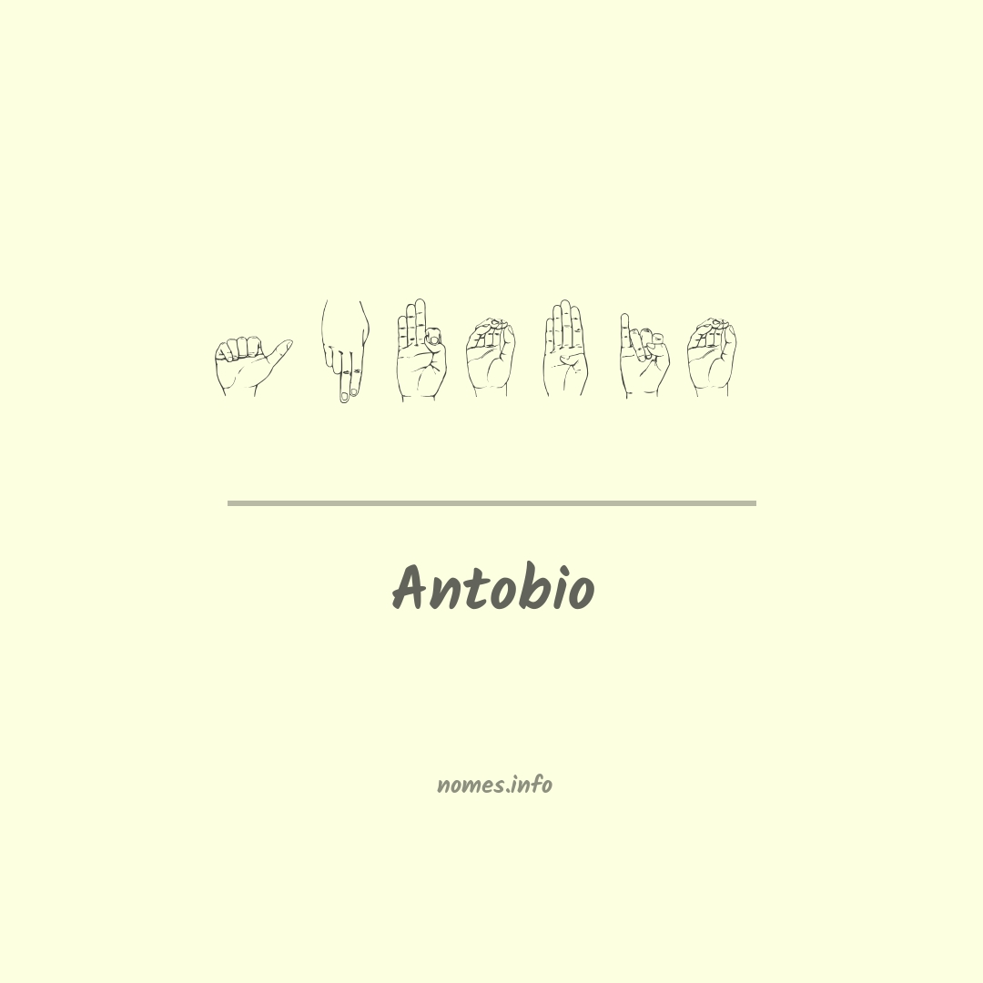 Antobio em Libras