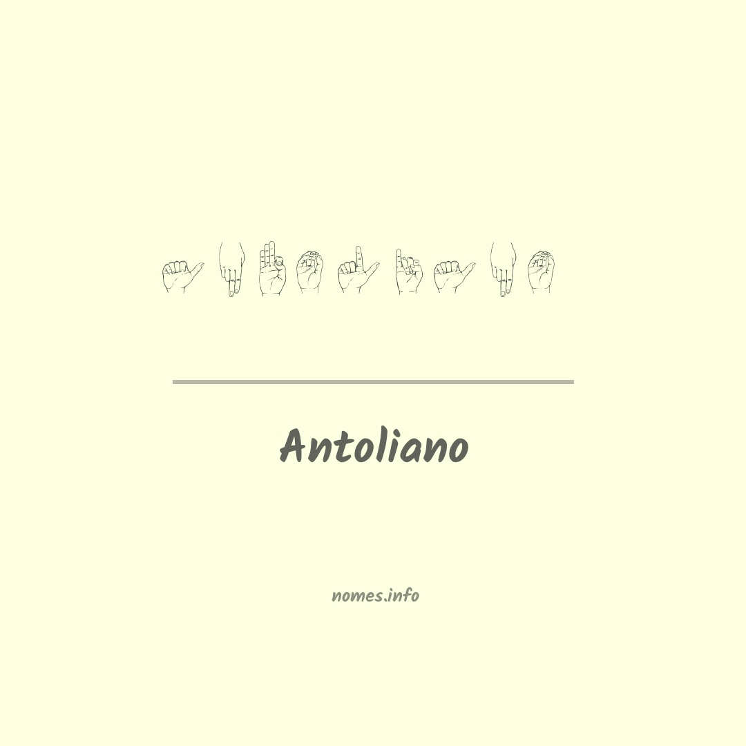 Antoliano em Libras