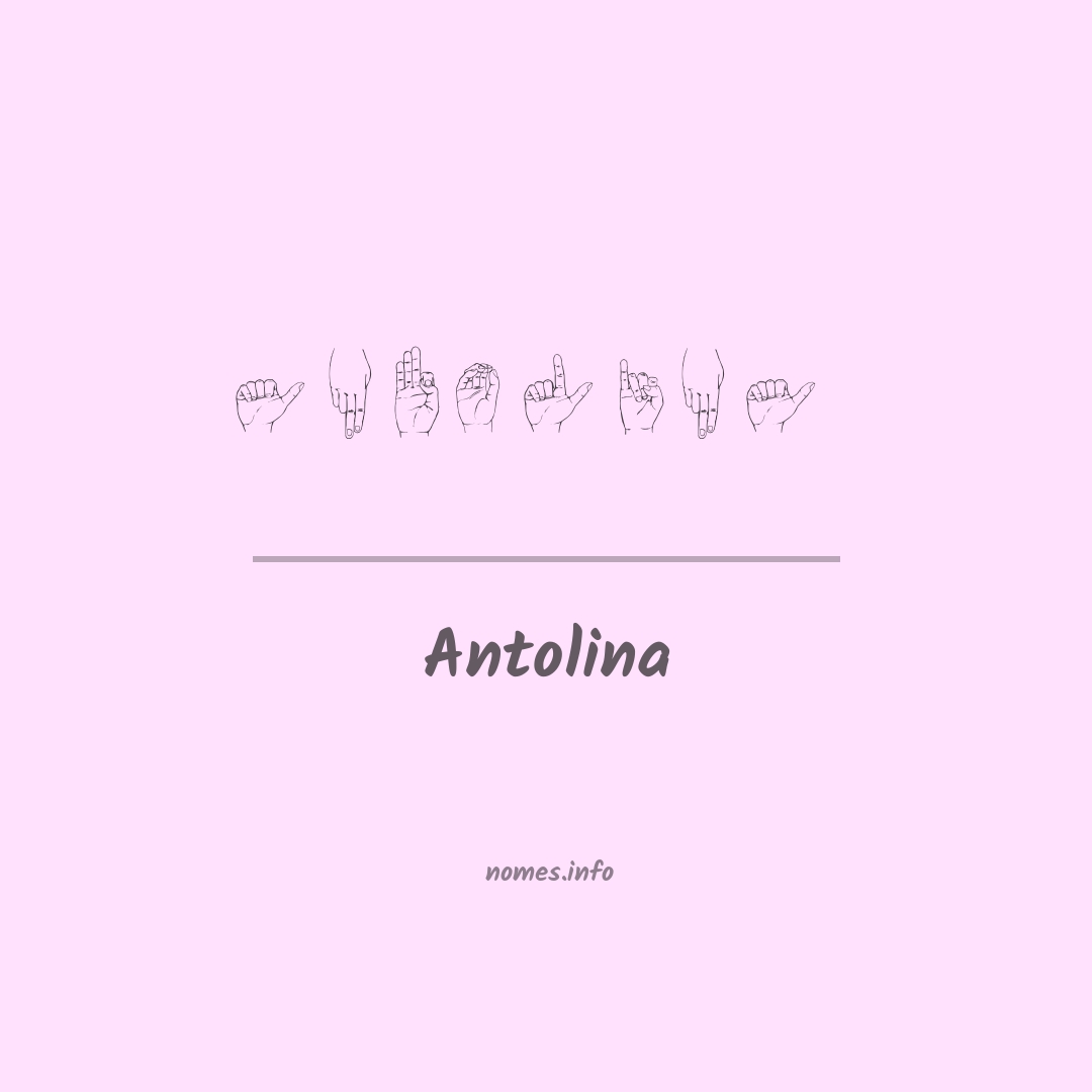 Antolina em Libras
