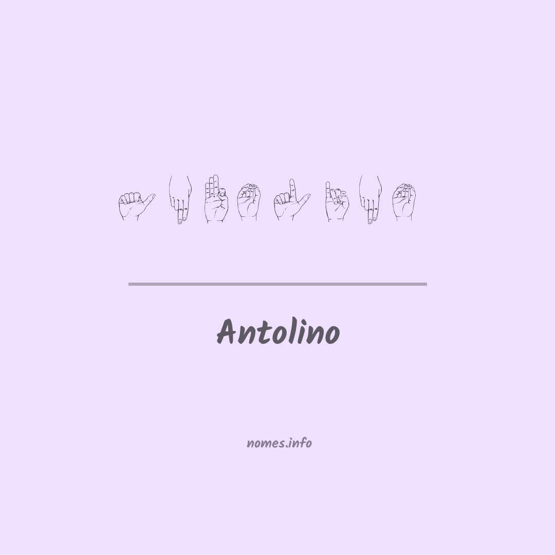 Antolino em Libras