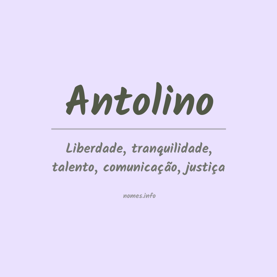 Significado do nome Antolino