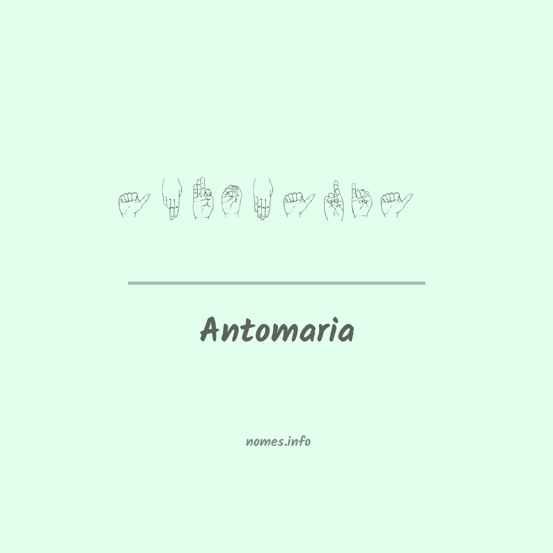 Antomaria em Libras