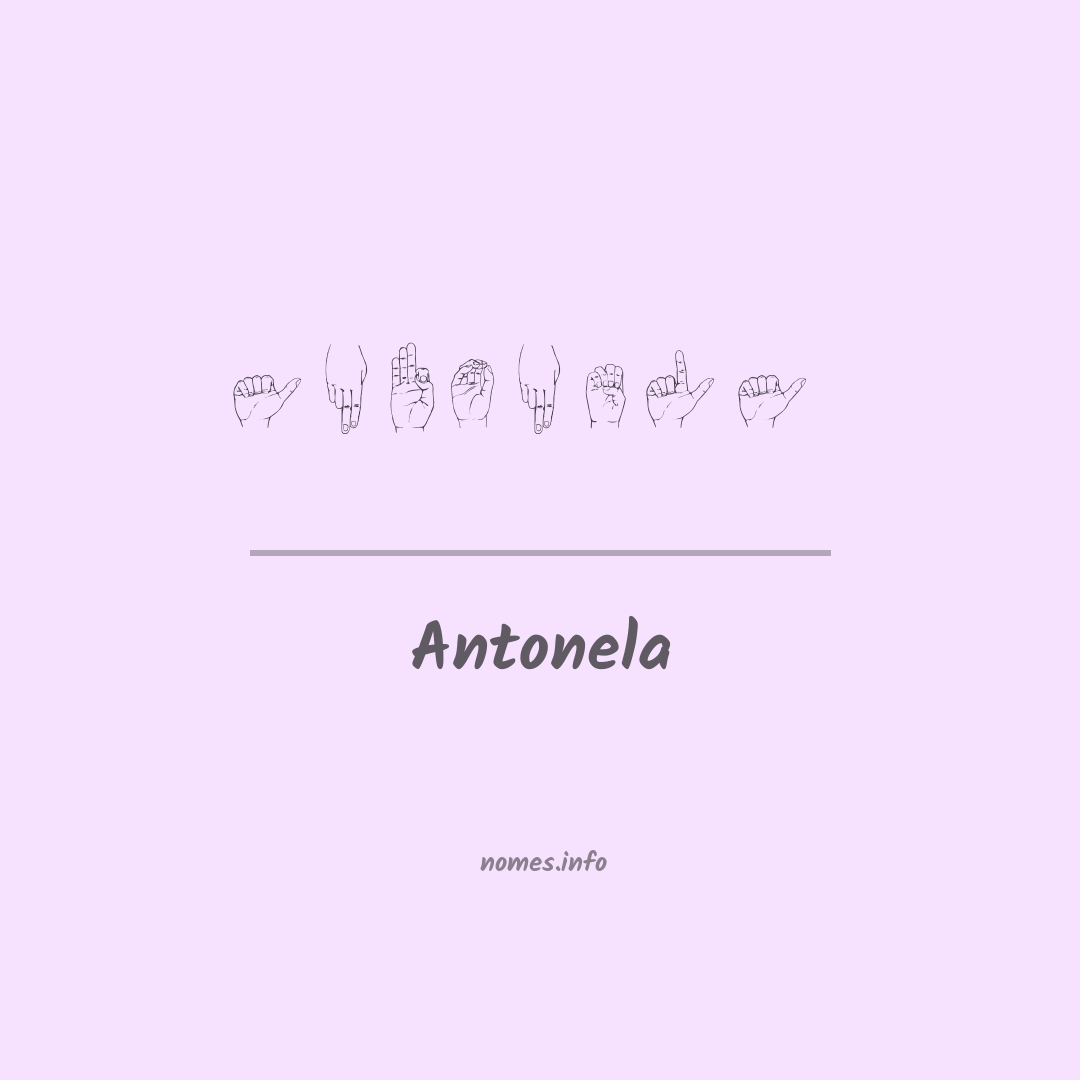 Antonela em Libras