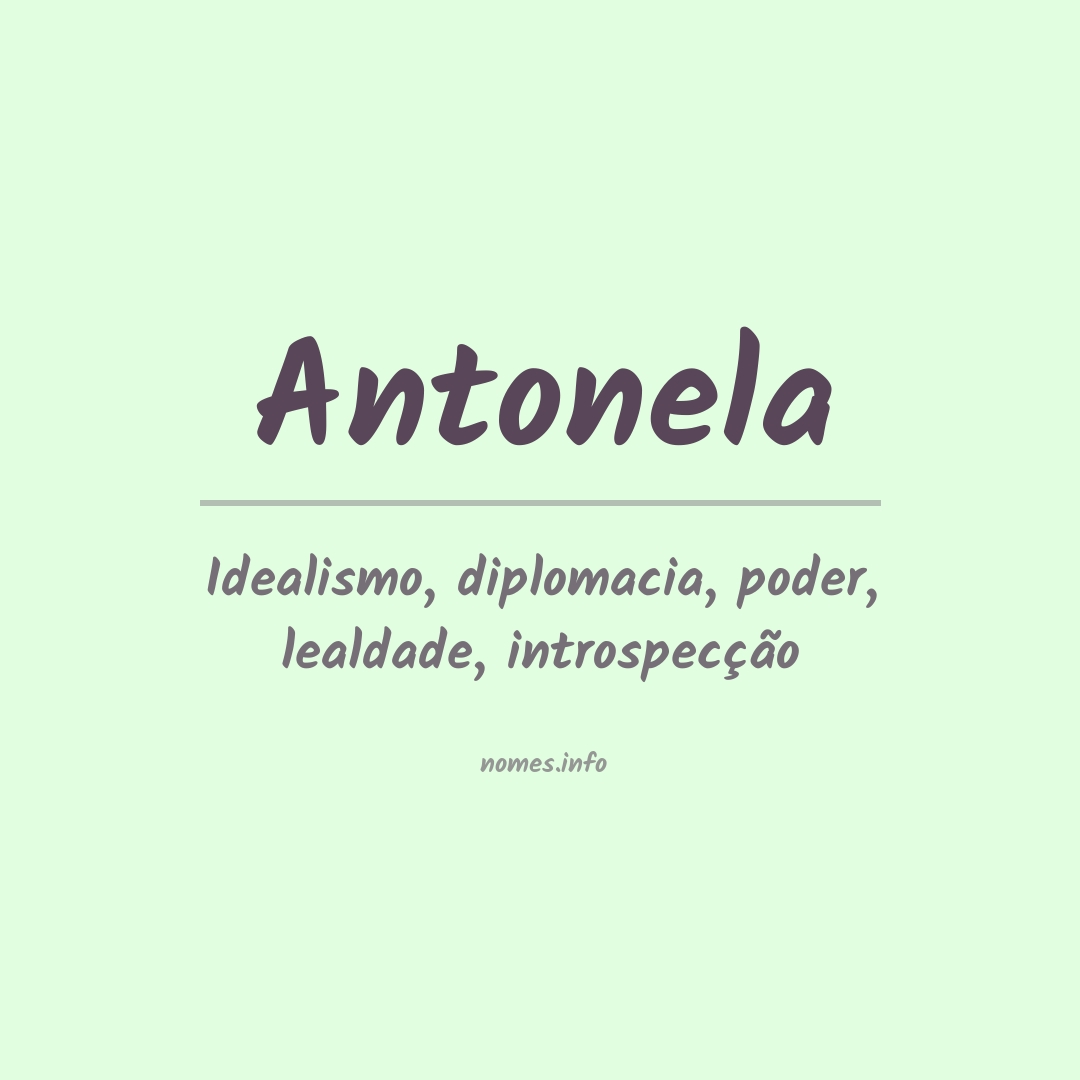 Significado do nome Antonela