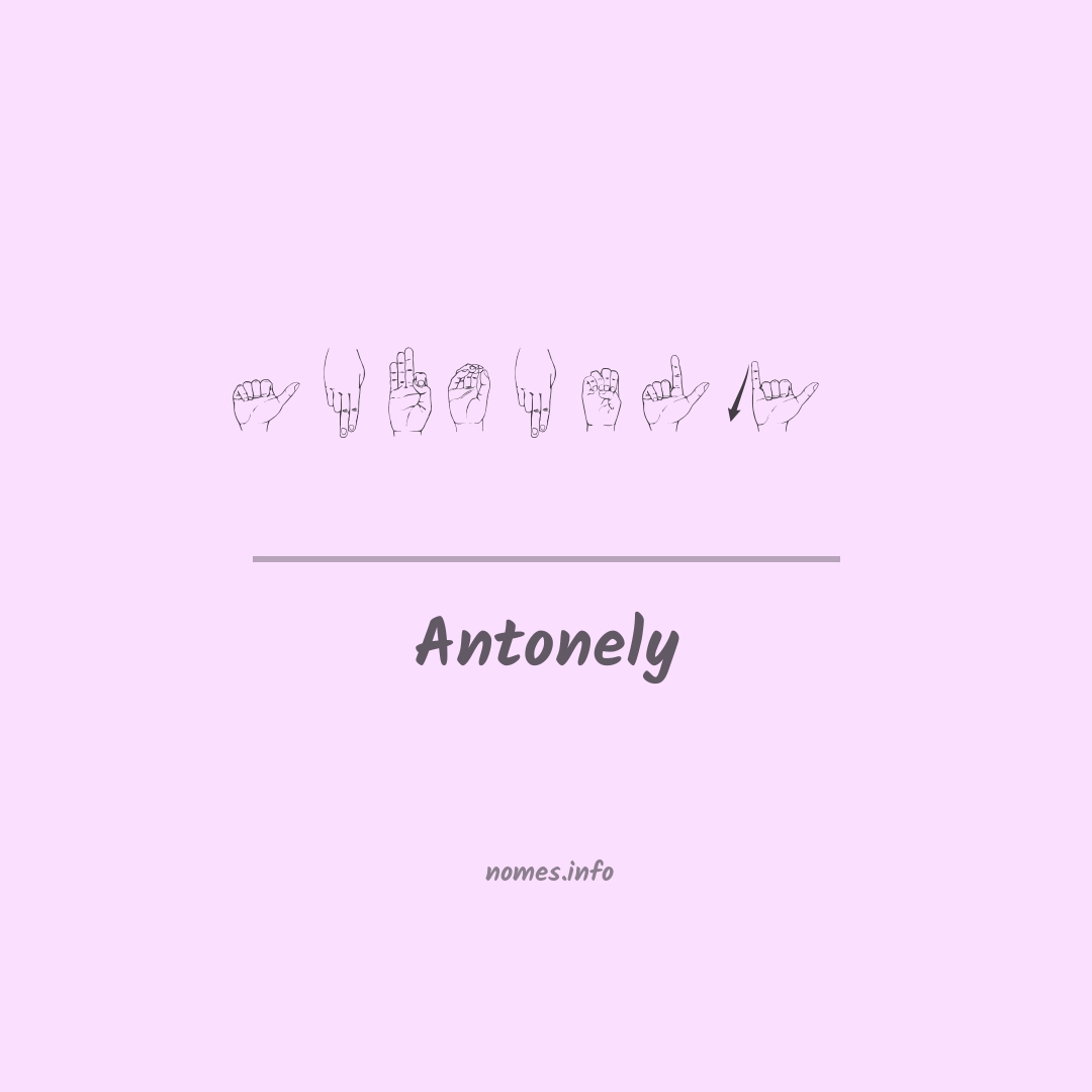 Antonely em Libras
