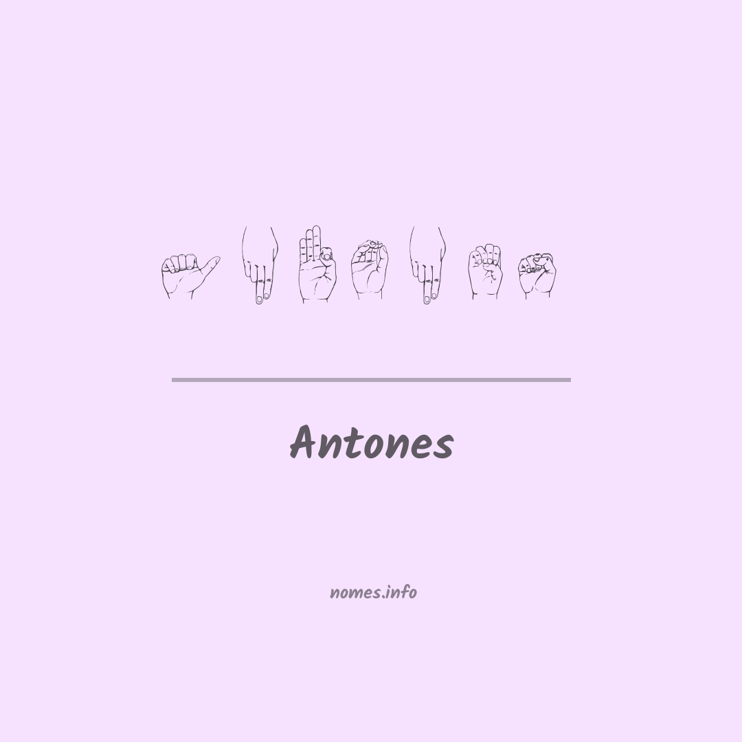 Antones em Libras