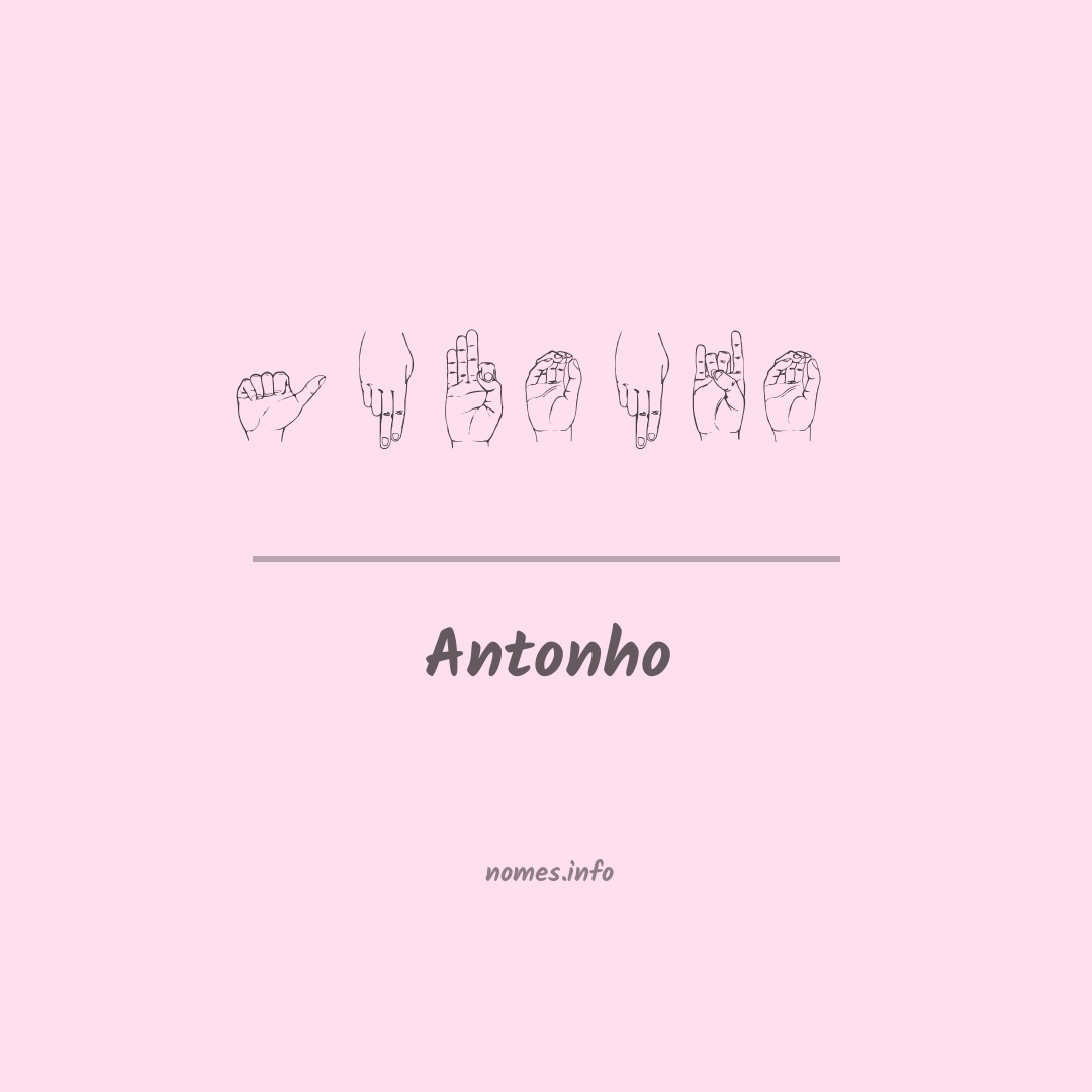 Antonho em Libras