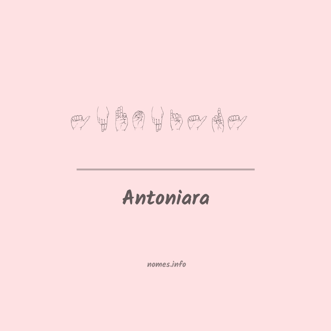Antoniara em Libras