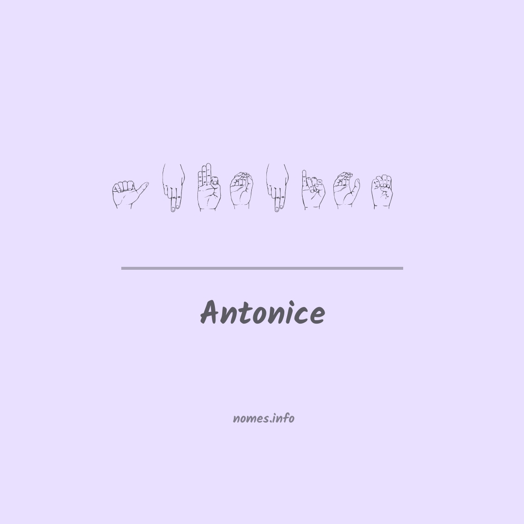 Antonice em Libras