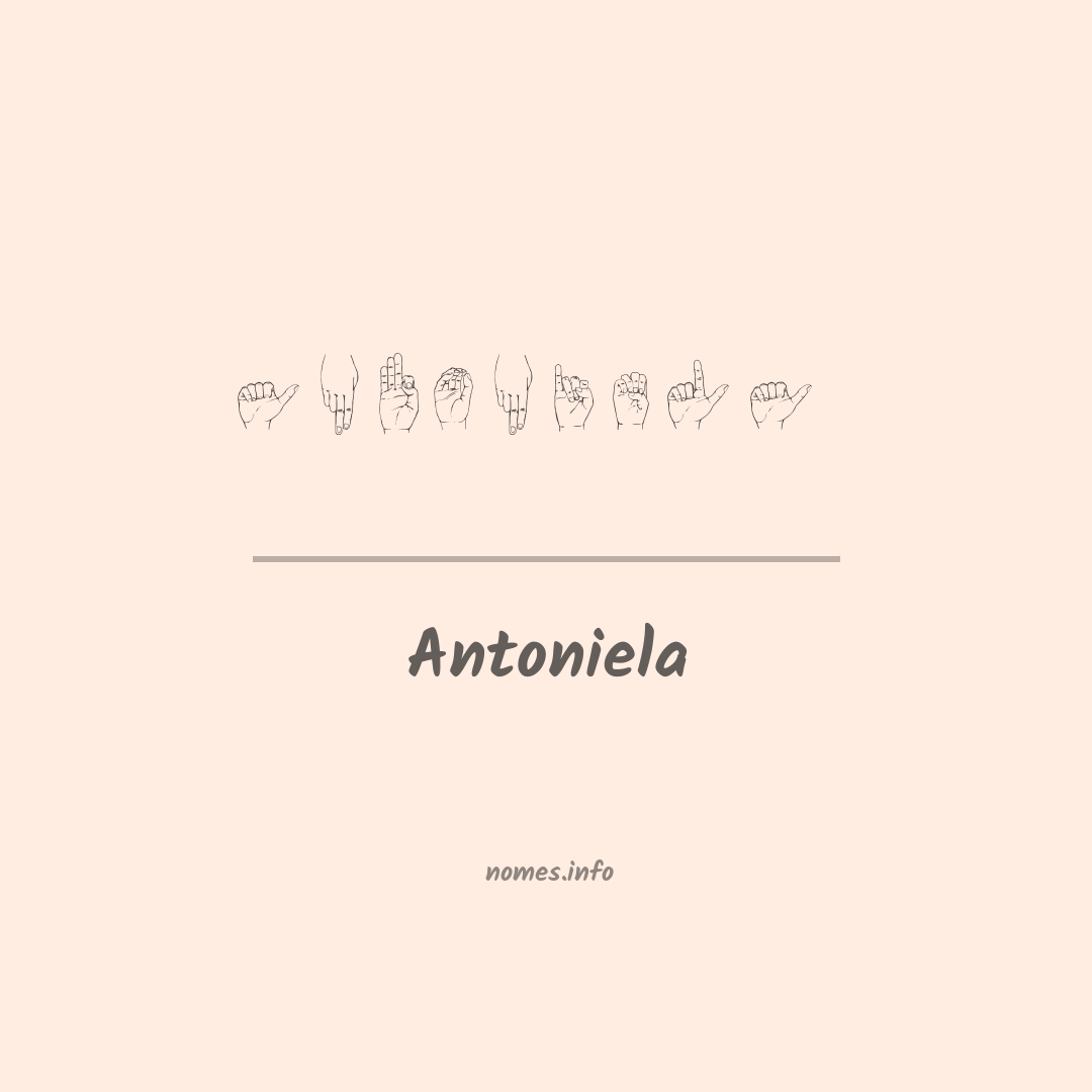 Antoniela em Libras