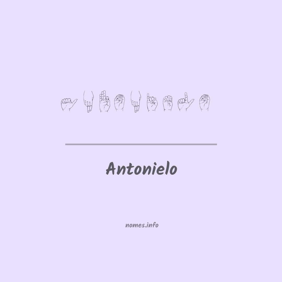 Antonielo em Libras