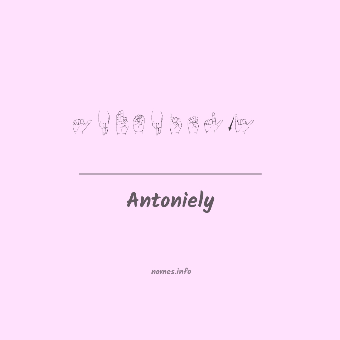 Antoniely em Libras