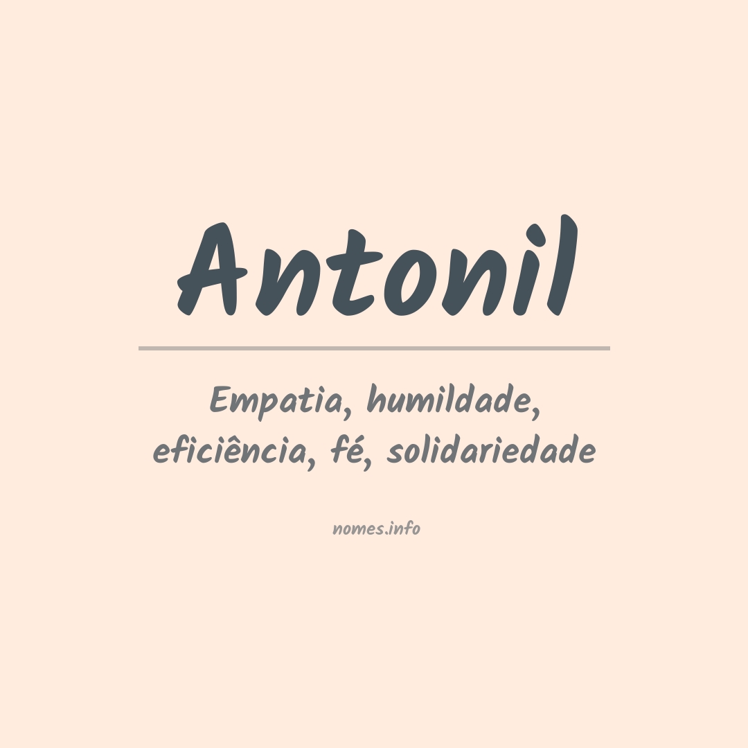 Significado do nome Antonil