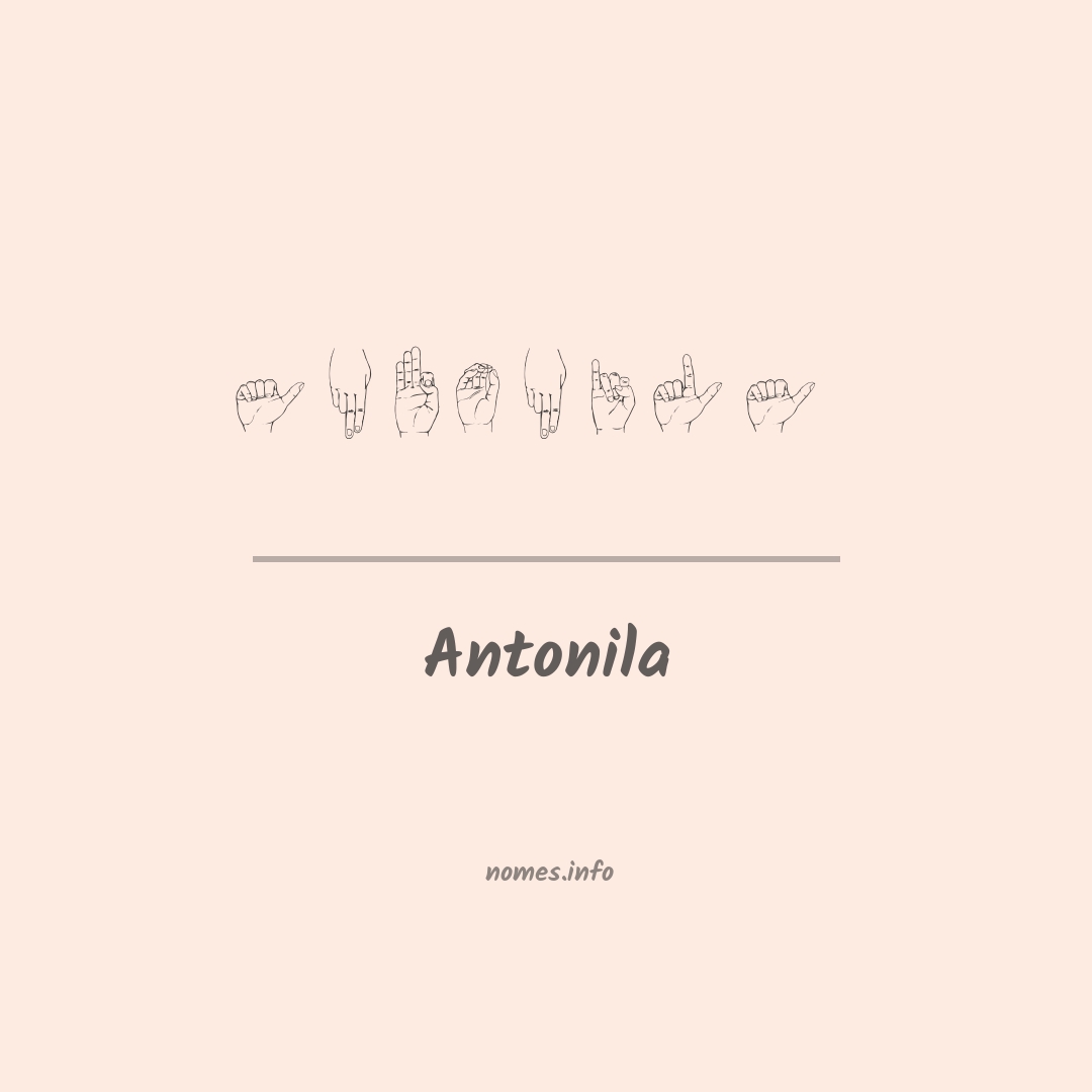 Antonila em Libras