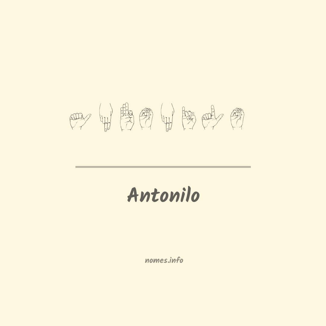Antonilo em Libras