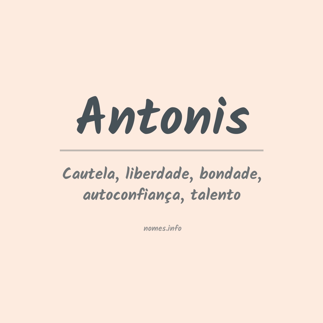 Significado do nome Antonis