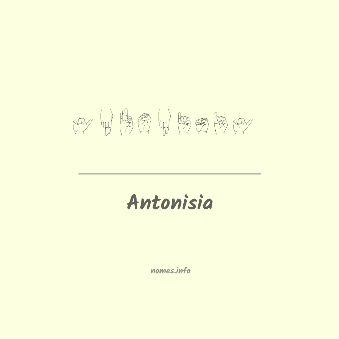 Antonisia em Libras