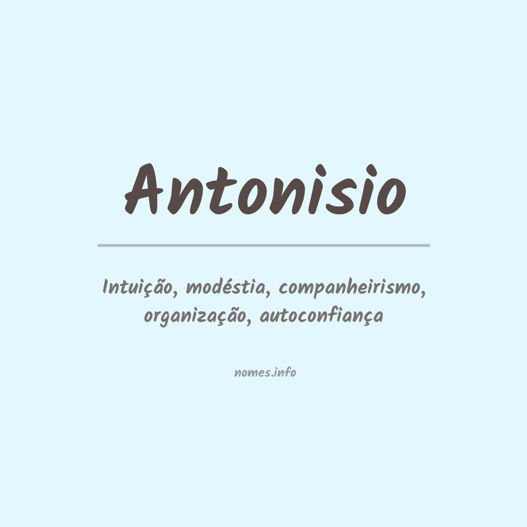 Significado do nome Antonisio