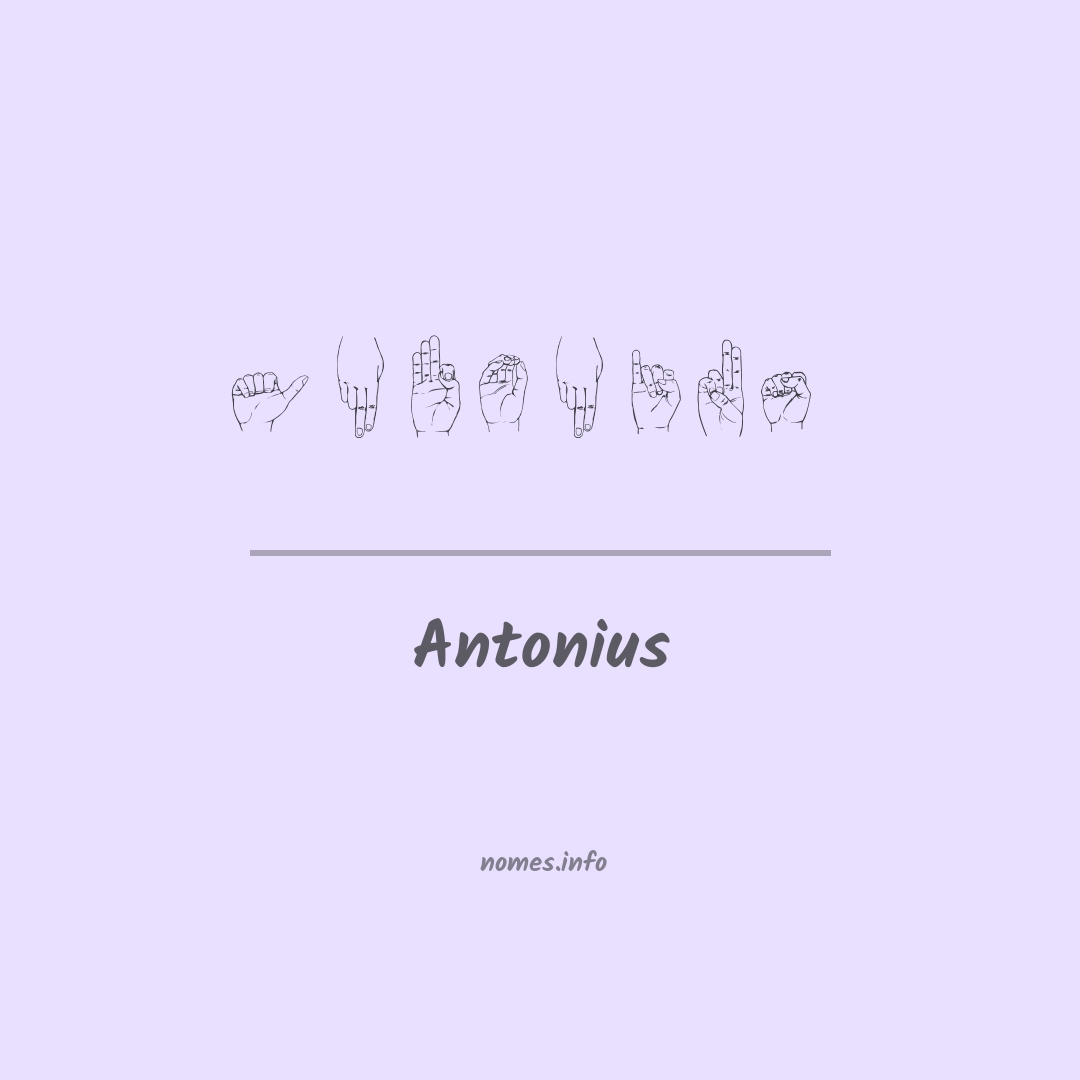 Antonius em Libras