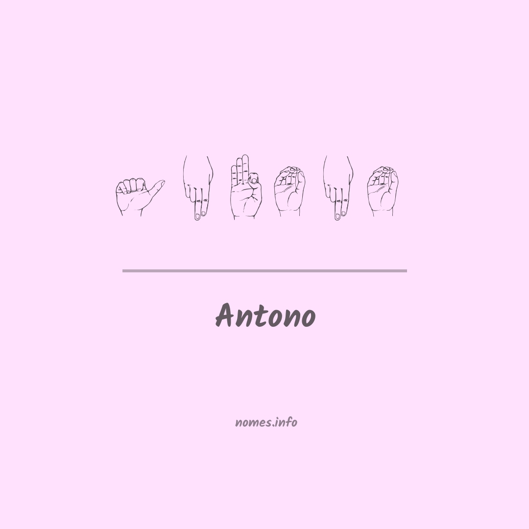Antono em Libras