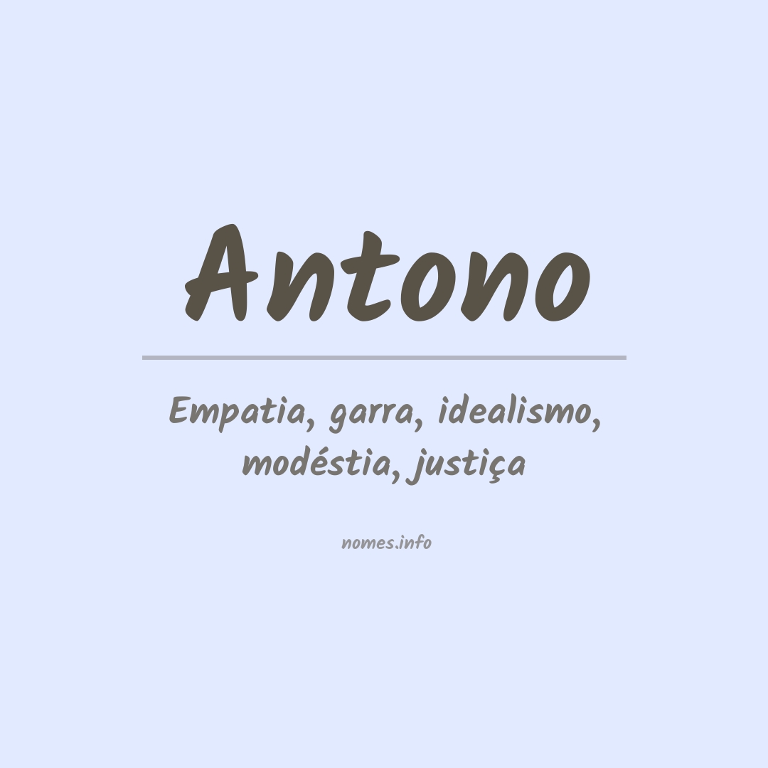 Significado do nome Antono