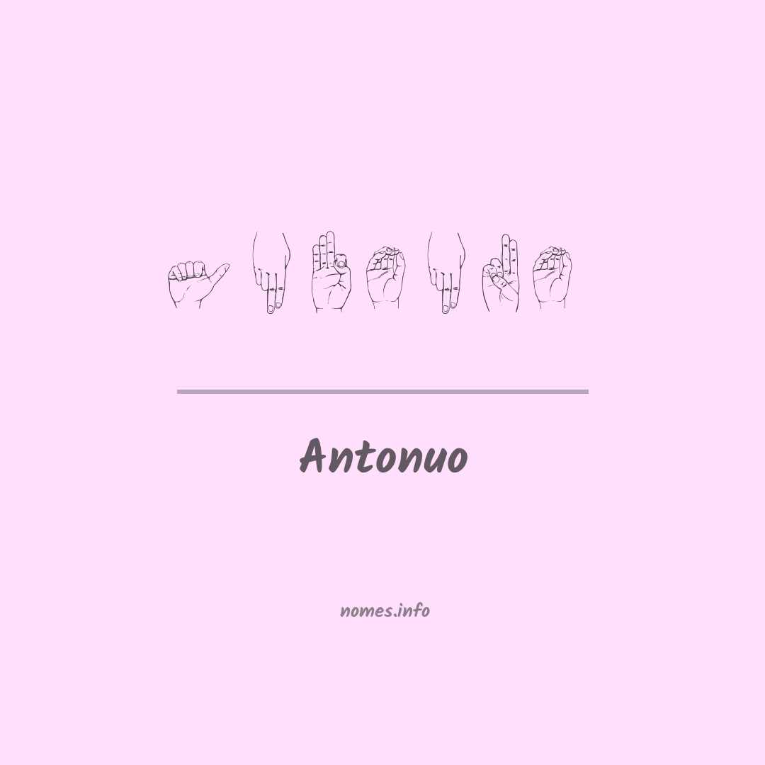 Antonuo em Libras