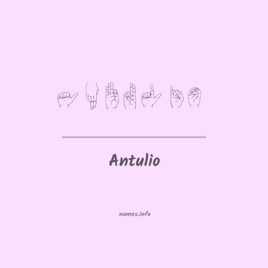 Antulio em Libras