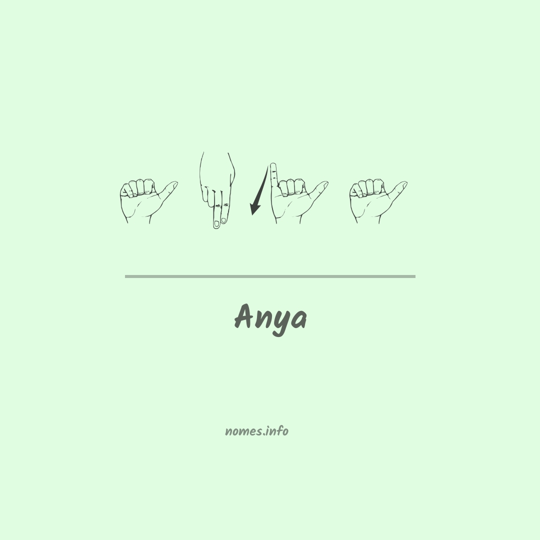 Anya em Libras Anya em Libras