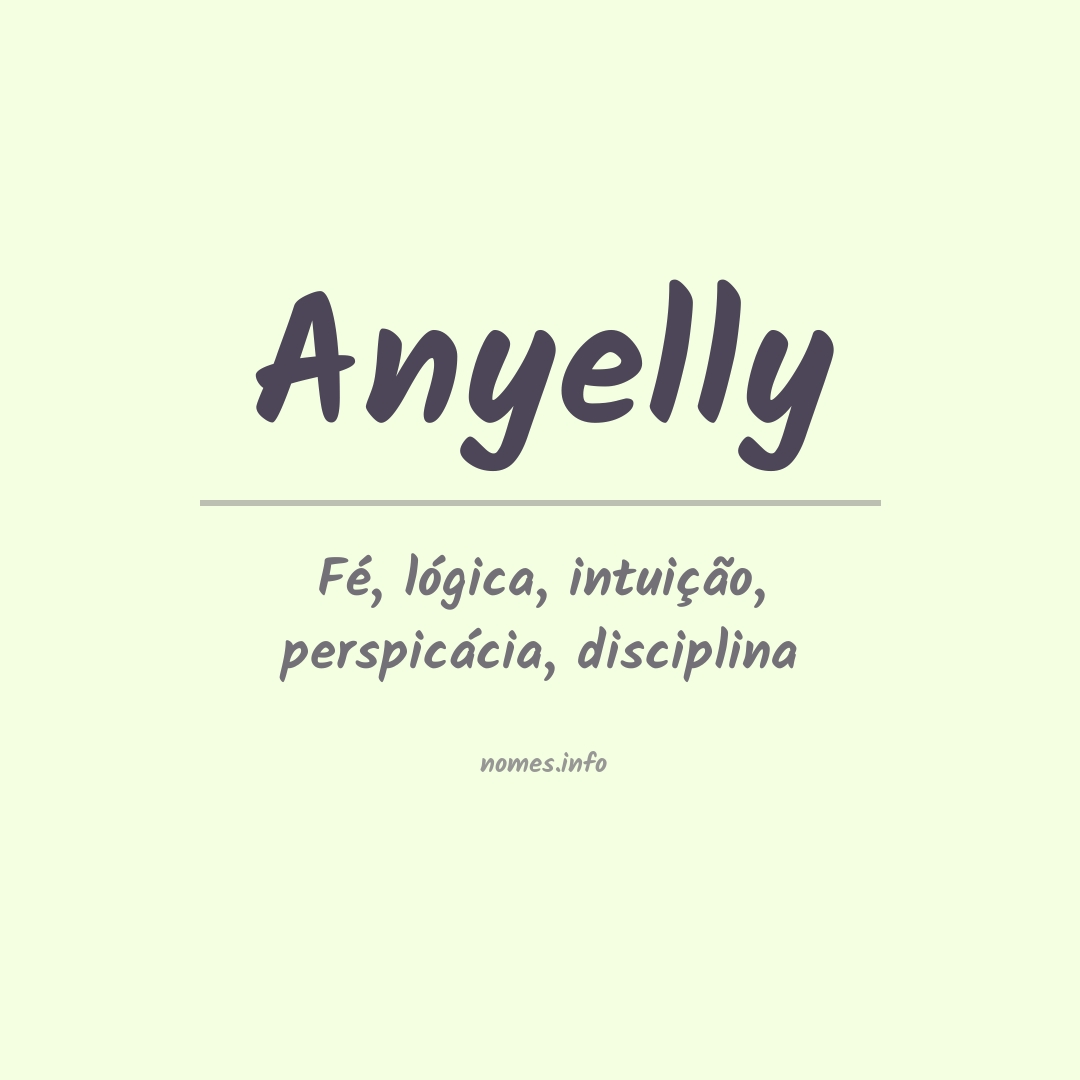 Significado do nome Anyelly