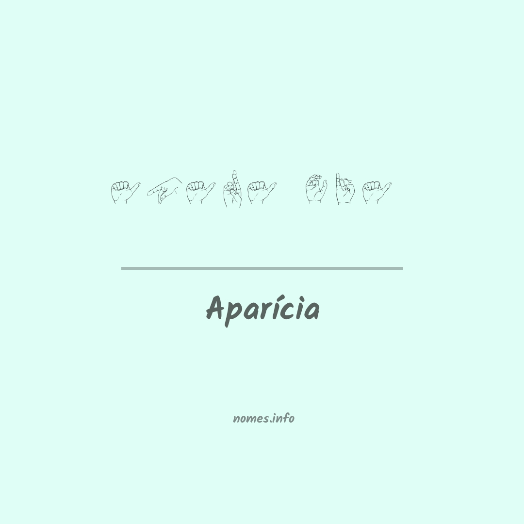 Aparícia em Libras