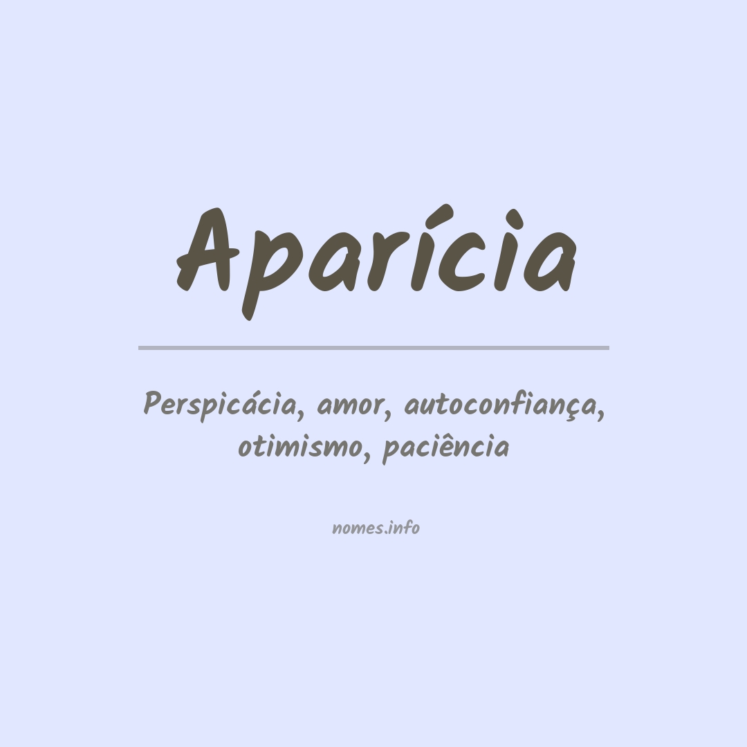Significado do nome Aparícia
