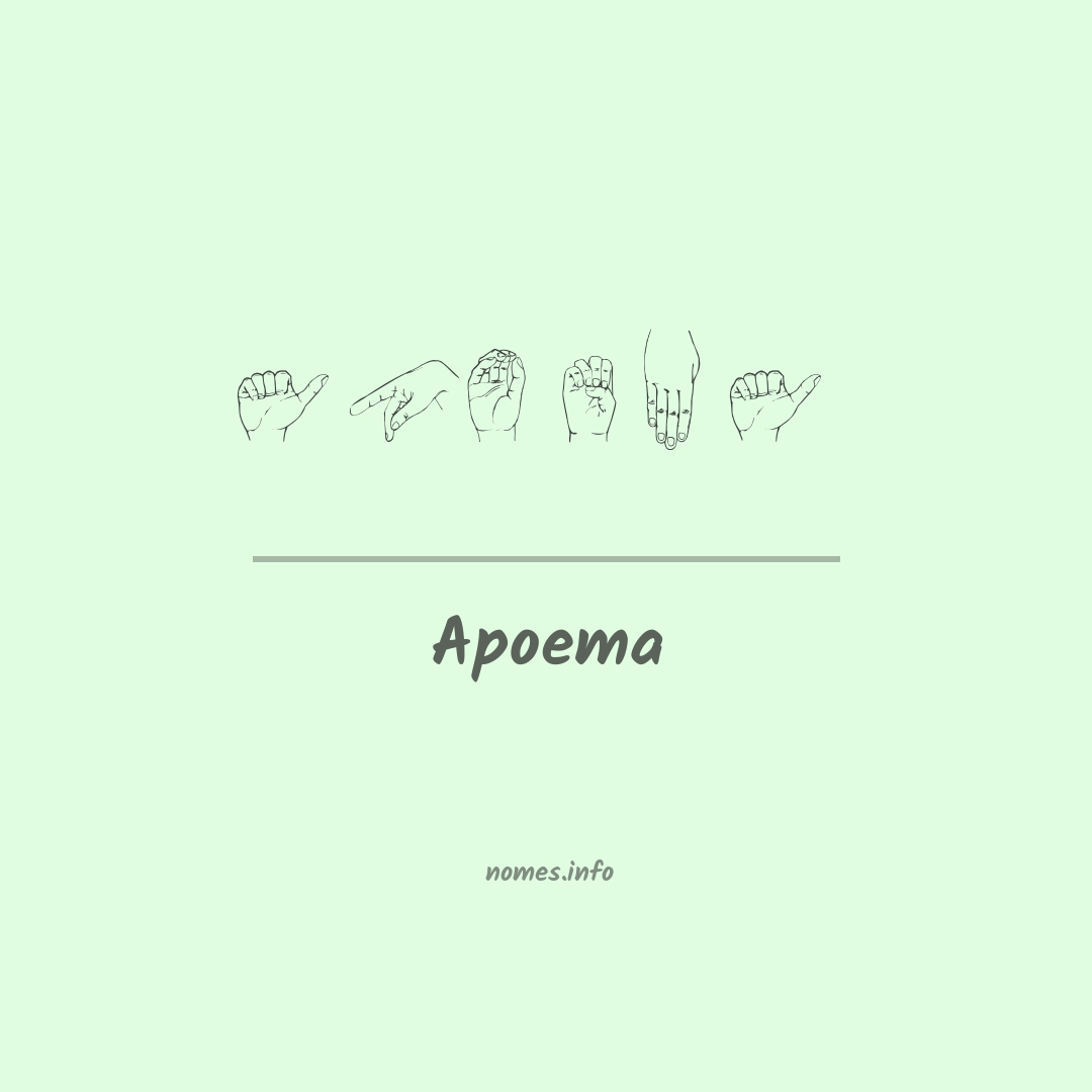 Apoema em Libras