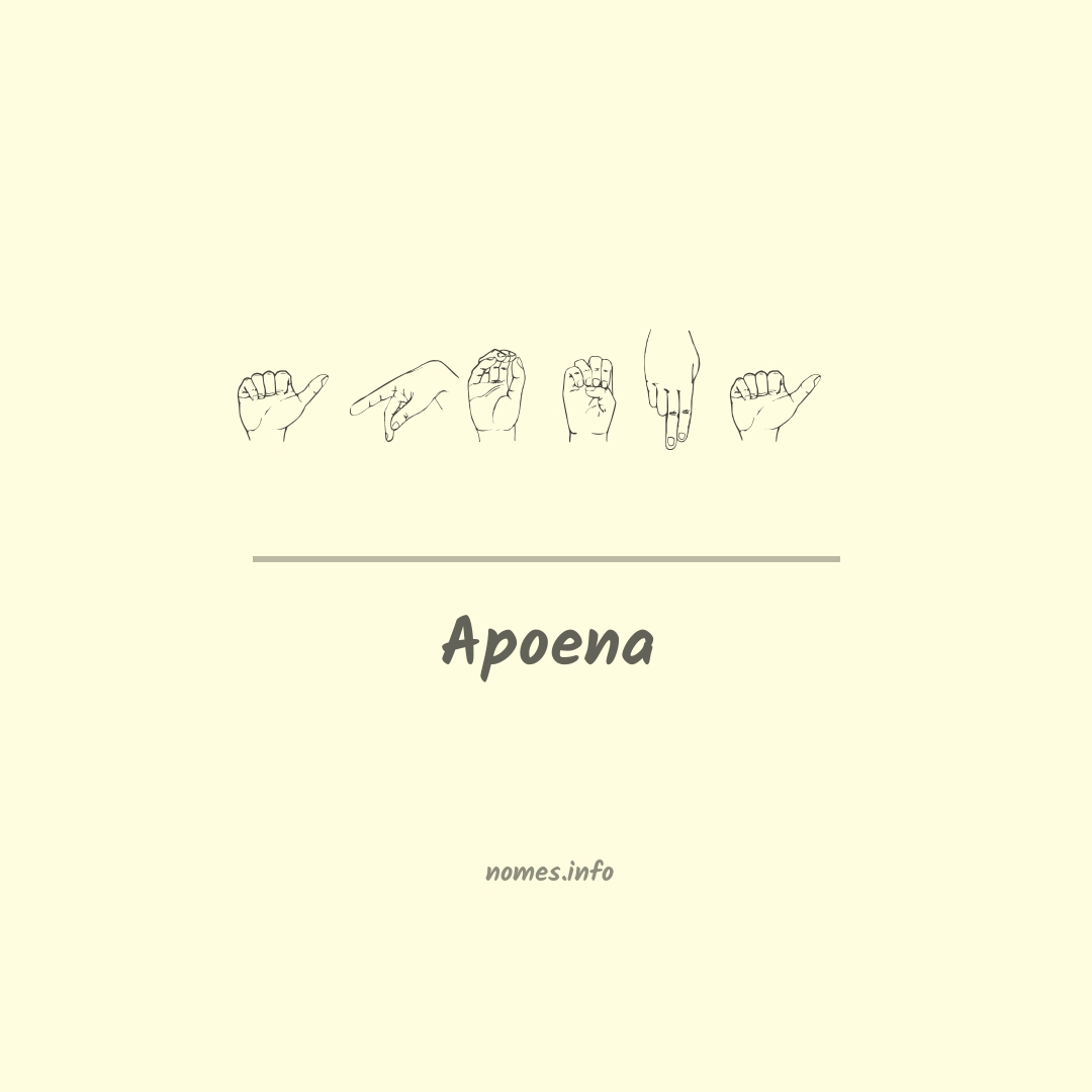 Apoena em Libras