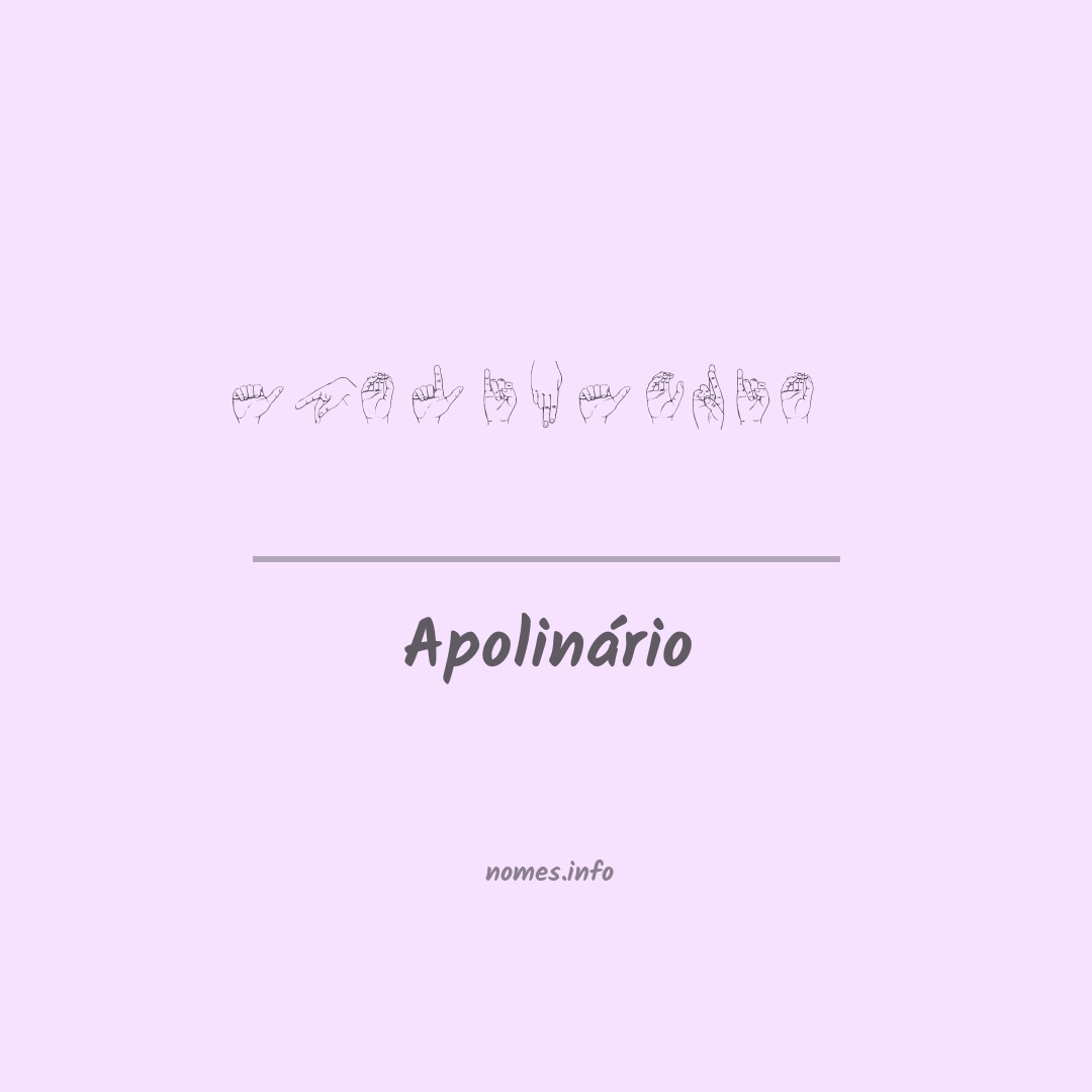 Apolinário em Libras